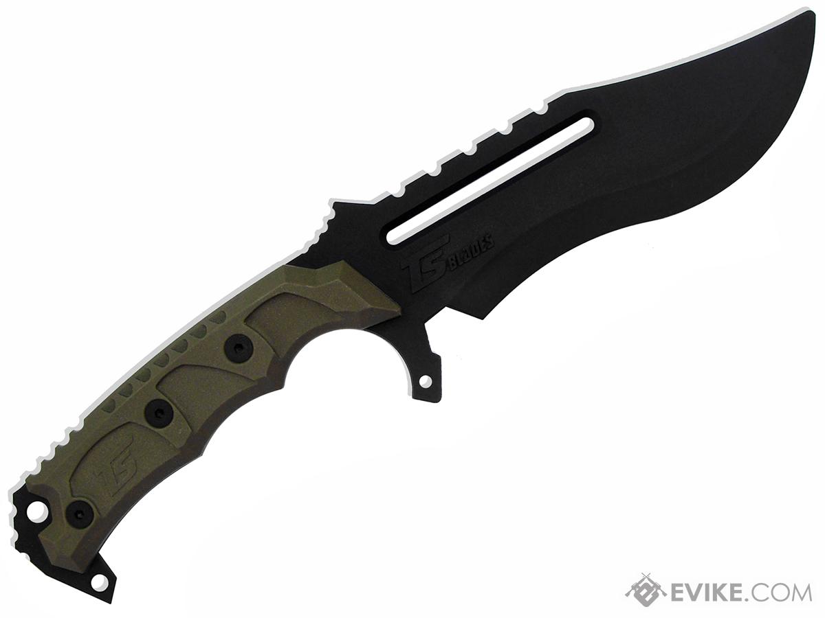 TS Blades TS-Raptor G3 Dummy PVC Knife for Training (Color: Ranger Green)
