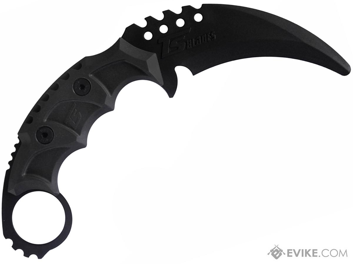 TS Blades TS-Black Hornet G3 Dummy PVC Karambit Knife for Training (Color: Black)