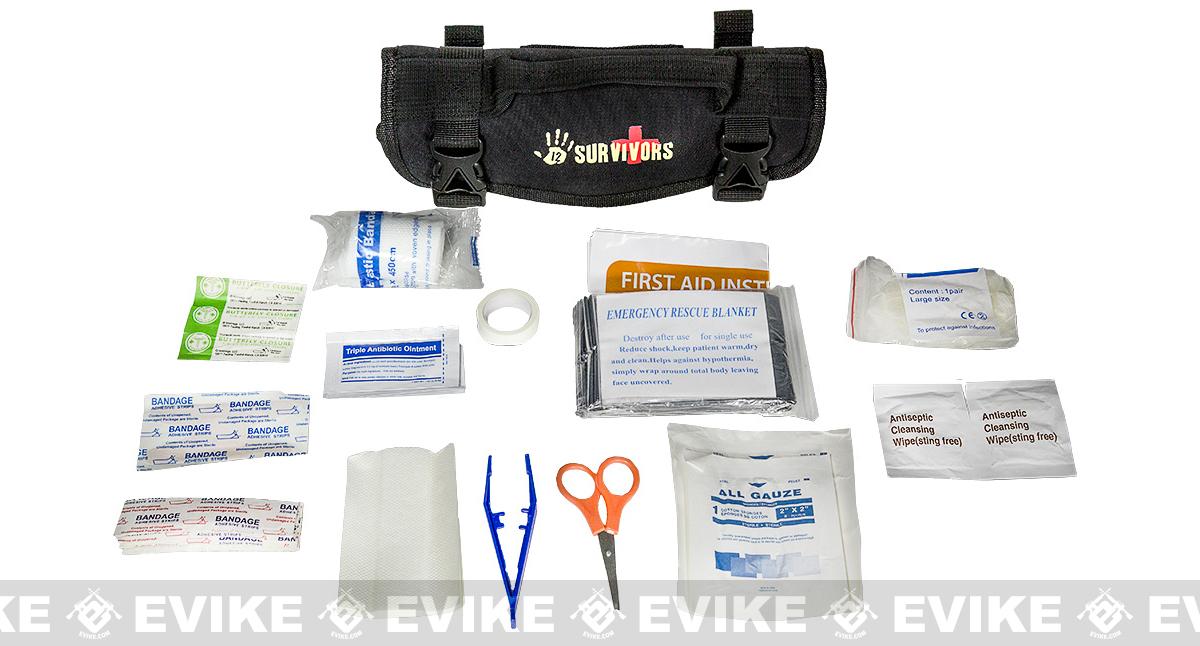 12 Survivors Mini First Aid Rollup Kit