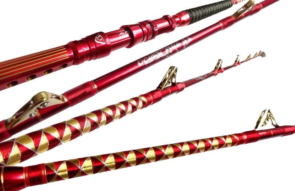 Wiki Jigging 7" Ocean Fire 40100LB Class Trolling / Boat Rod, MORE