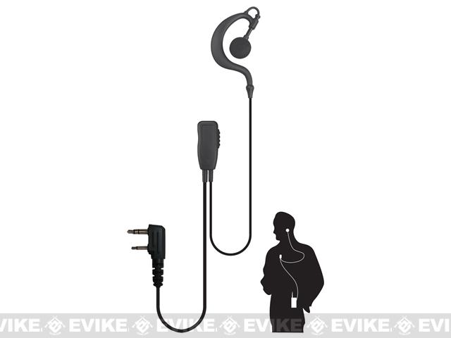 Code Red Headsets Watchman Lapel Microphone w/ PTT (Connector: Kenwood 2 Pin)