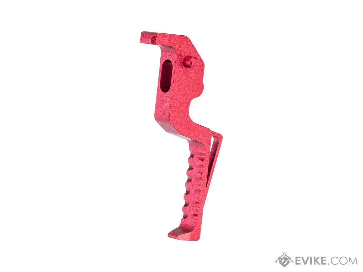Action Army T10 CNC Aluminum Trigger for VSR-10 Airsoft Spring Sniper Rifles (Model: Type B / Red)
