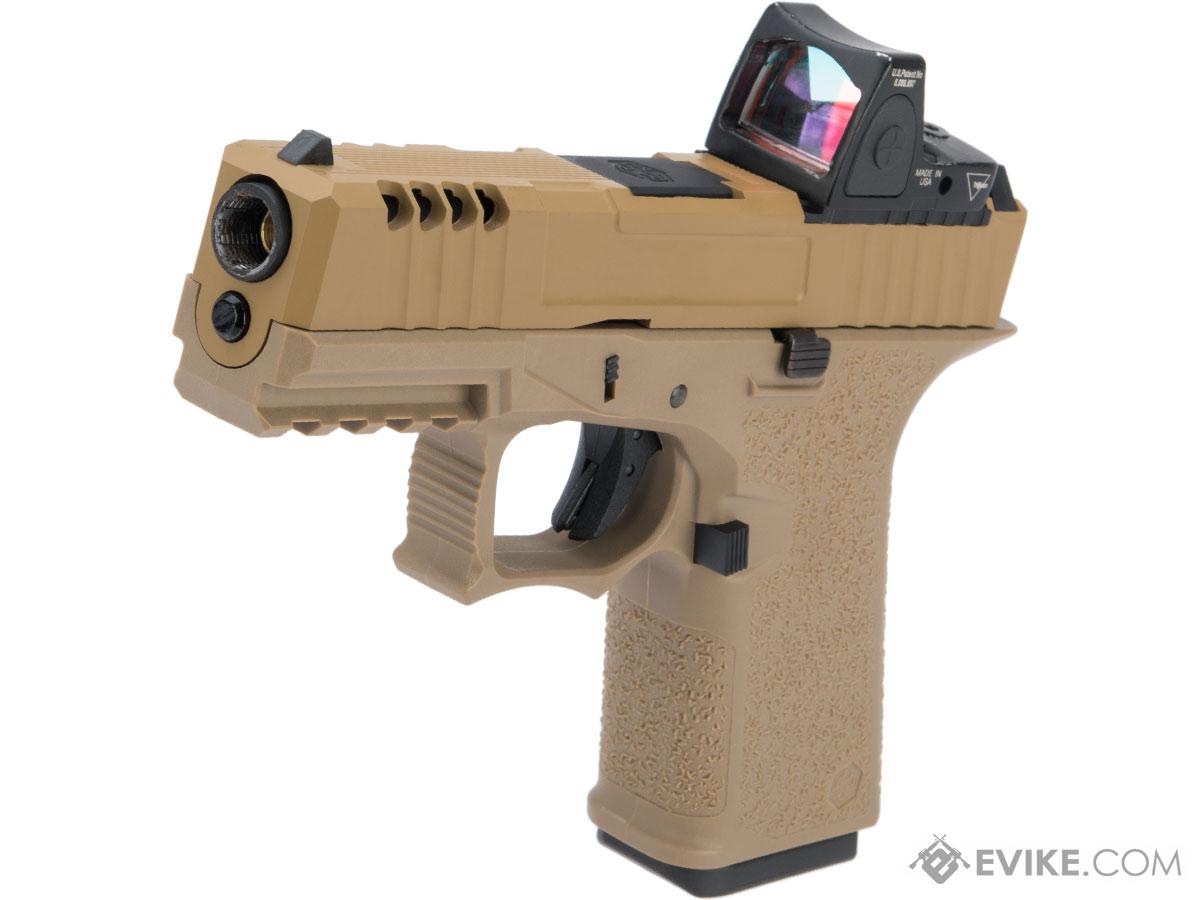 AW Custom VX9 Compact Series Gas Blowback Airsoft Pistol (Model: Z80 - Optic Ready / FDE)