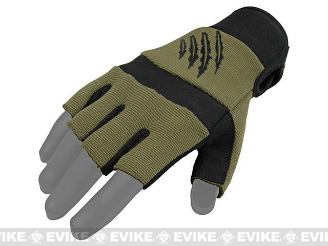 Armored Claw Shooter Cut Tactical Gloves (Color: OD Green / Large)