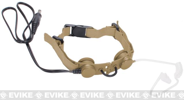 Z-Tactical Throat Mic Microphone (Color: Tan)