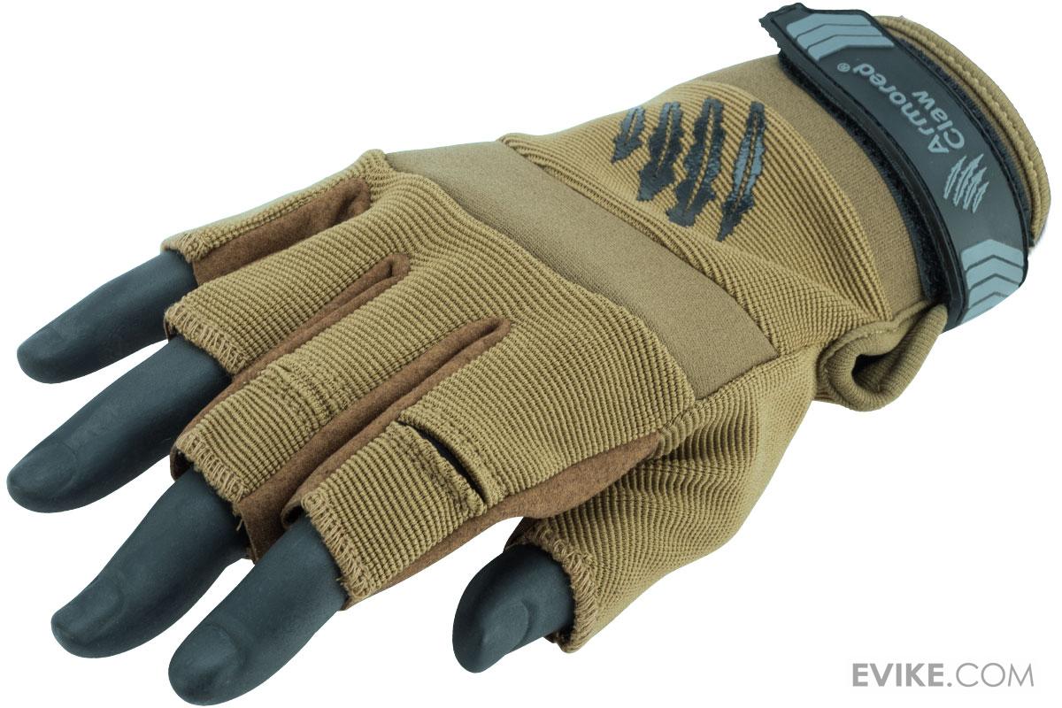 Armored Claw "Shooter Cut" Hot Weather Tactical Gloves (Color Tan