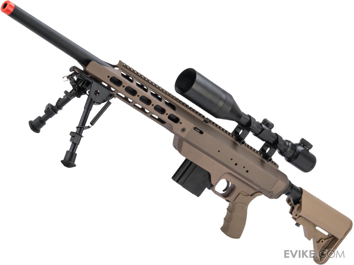 Action Army AAC21 Gas Powered Airsoft Sniper Rifle (Color: Tan), Airsoft Guns, Shop By Rifle ...