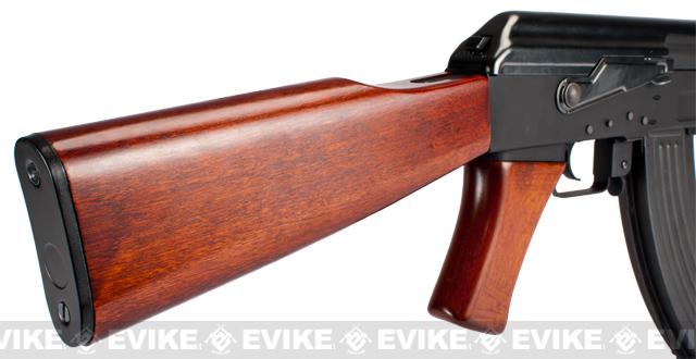 g&p metal ak47 airsoft aeg rifle with real wood furniture (package