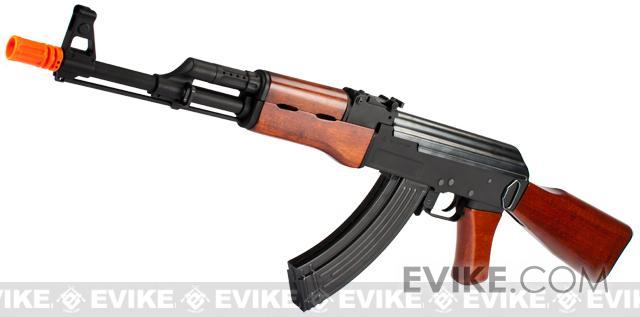 G&P Metal AK47 Airsoft AEG Rifle with Real Wood Furniture (Package: Gun Only)