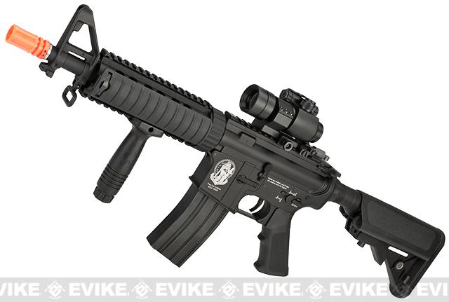 G&P M4 CQB-R Widow Maker Airsoft AEG Rifle - Black (Package: Add Battery + Charger)