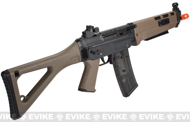 z ICS Full Metal SIG 551 SWAT Airsoft AEG Rifle - Dark Earth 