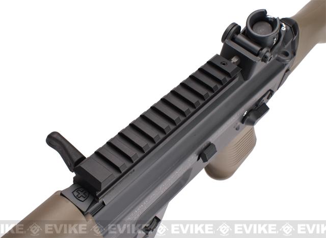 z ICS Full Metal SIG 551 Long Barrel Airsoft AEG Rifle - Dark