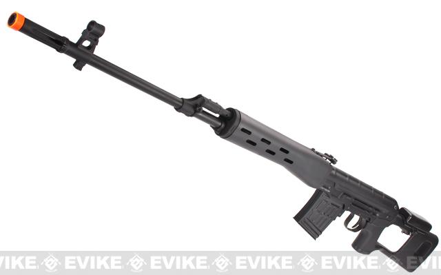 King Arms SVD Dragonov Airsoft AEG Electric Sniper Rifle w/ LiPo Ready Gearbox