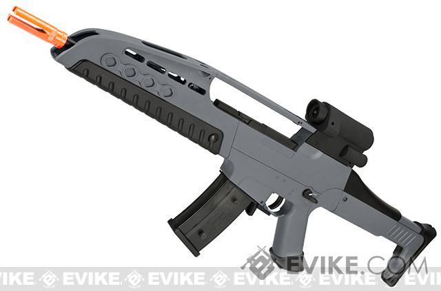 SRC SR8-2 XM8 Airsoft AEG Rifle with V.3 Reinforced Gearbox and Integrated Scope (Color: Grey)