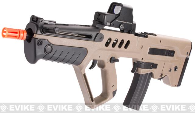 IWI Licensed TAVOR TAR-21 Airsoft AEG Rifle by Umarex w/ Metal Gearbox (Color: Dark Earth / Competition Series)