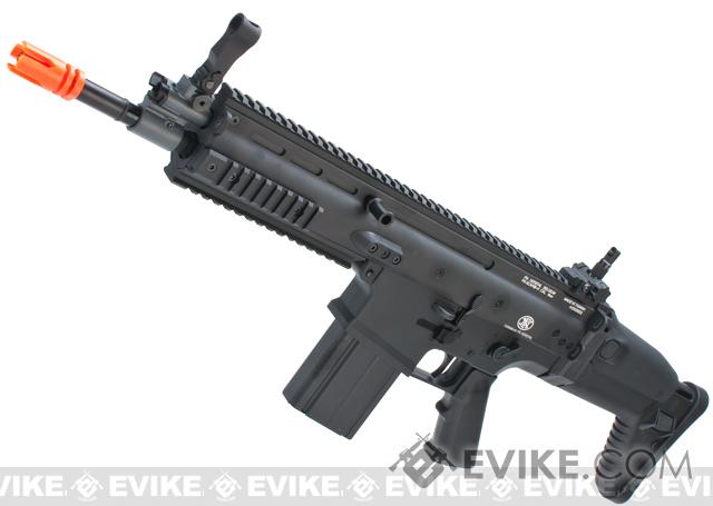 Cybergun FN Herstal Licensed Full Metal SCAR Heavy Airsoft AEG Rifle by VFC (Model: CQC / Black)