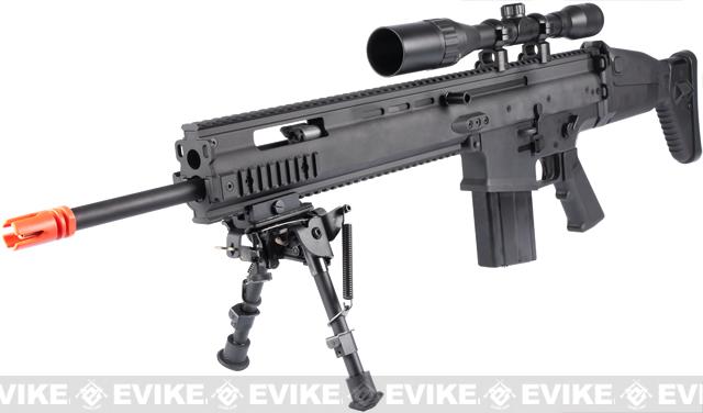 Cybergun FN Herstal Licensed Full Metal SCAR Heavy Airsoft AEG Rifle by VFC (Model: MK17 SSR / Black)