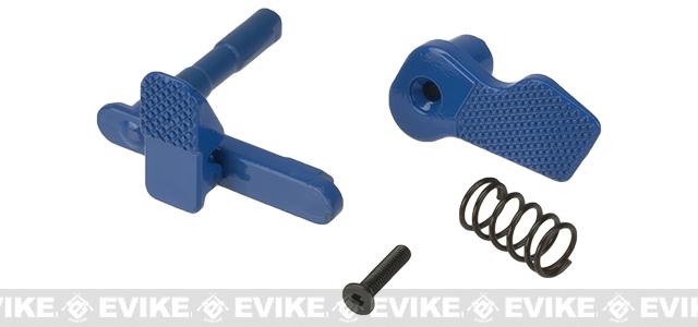 APS Ambidextrous Magazine Release for M4/M16 Series Airsoft AEGs (Color: Evike.com Blue)