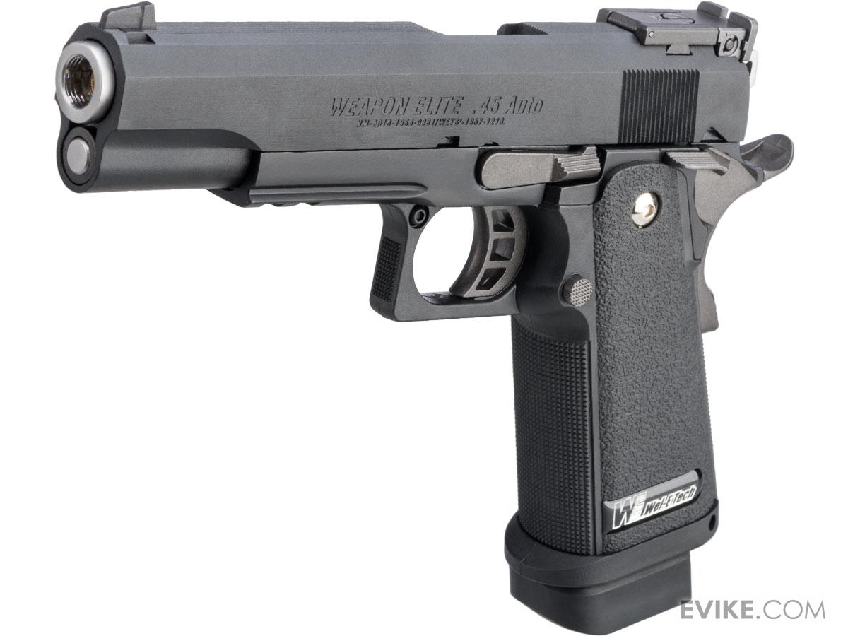 WE-Tech Hi-CAPA Airsoft Gas Blowback Pistol (Model: 5.1 Government / Black / Green Gas)