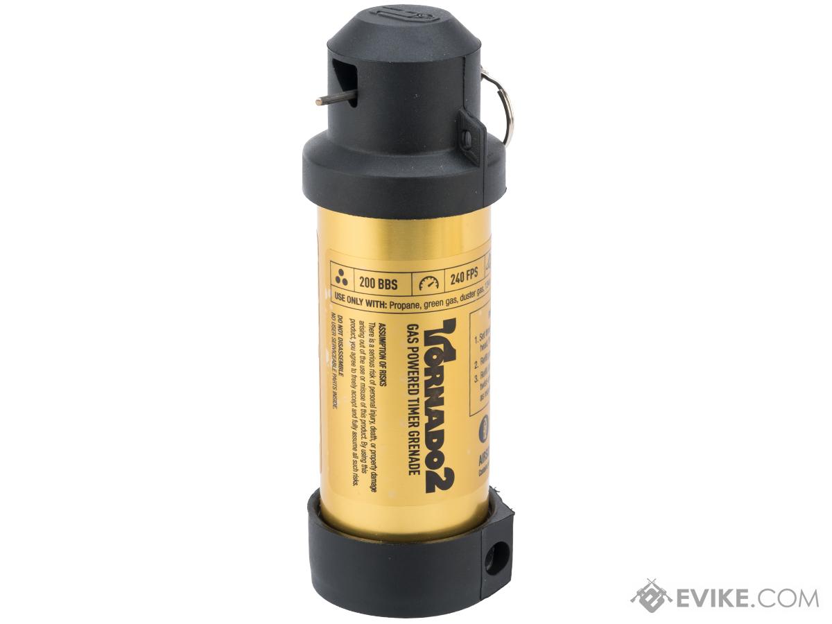 Airsoft Innovations Tornado 2 Timer Frag Grenade (Color: Gold)