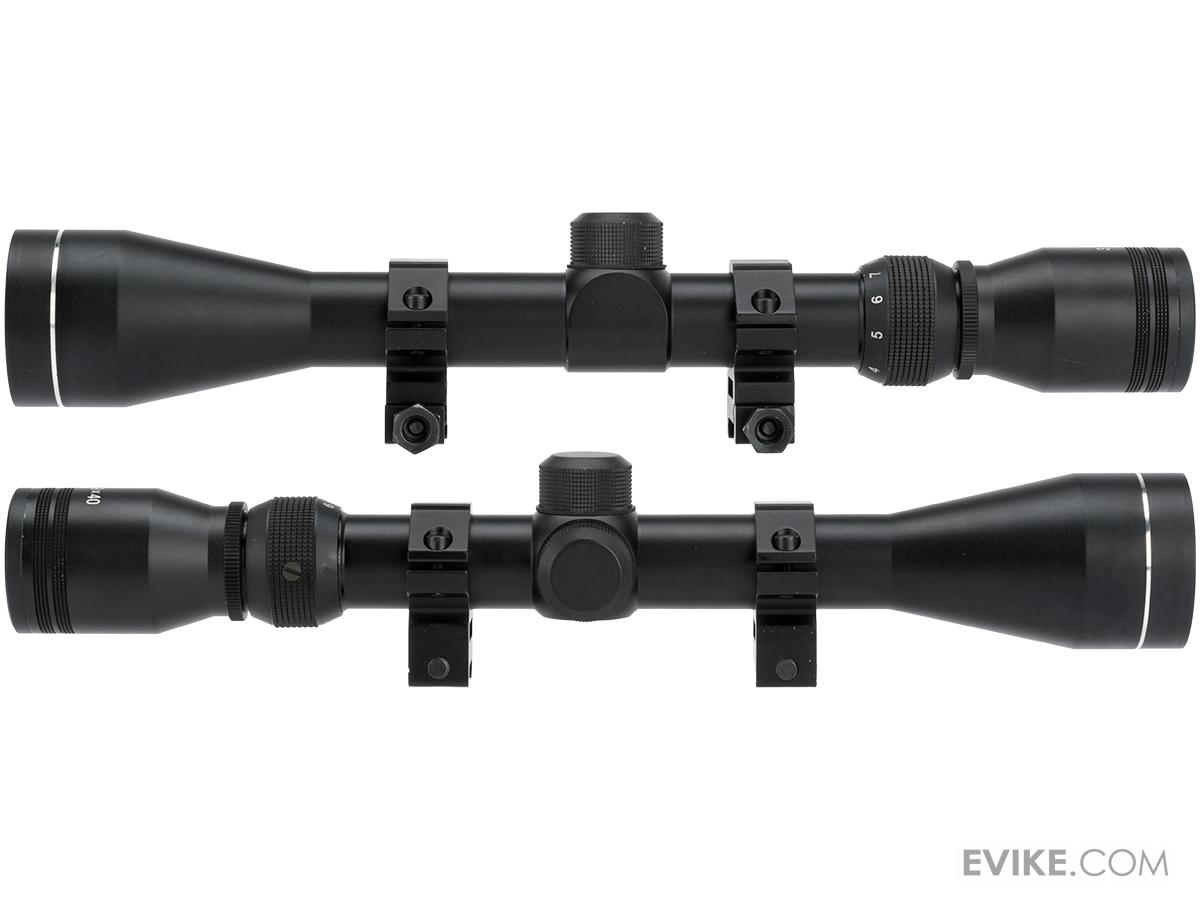 39X40 Professional Scope for Airsoft Rifles with Scope Rings