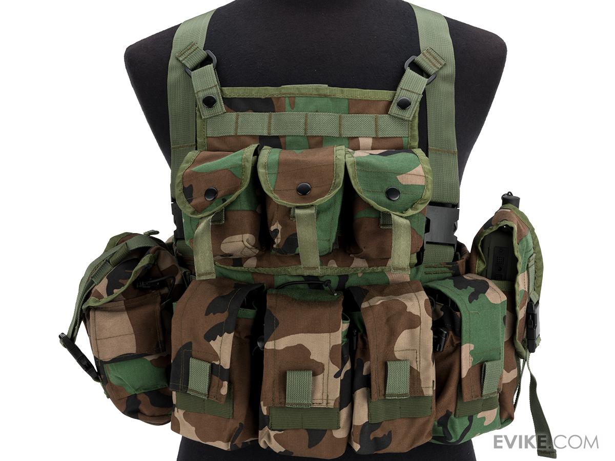 z Airsoft Elite Tactical Chest Rig Woodland
