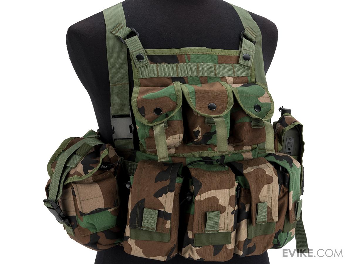 z Airsoft Elite Tactical Chest Rig Woodland