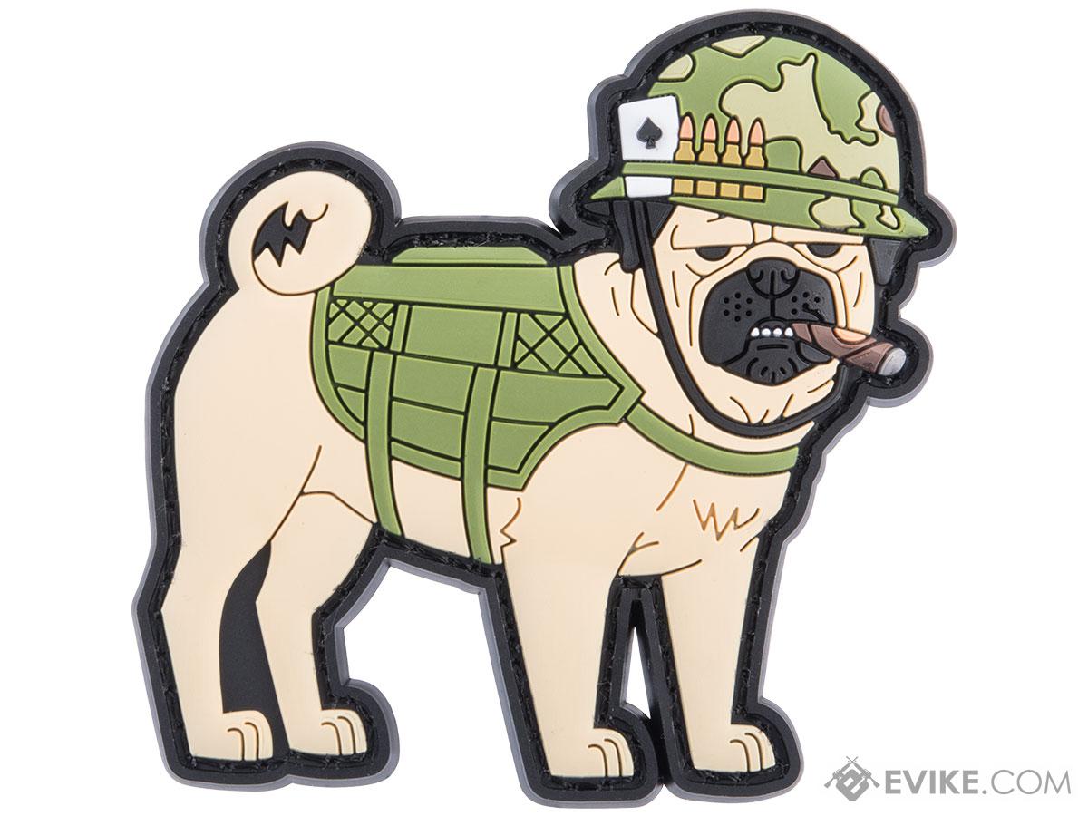 Patch Fiend Tactical Dog Series PVC Morale Patch (Design: 'Nam Pug TactiPug)