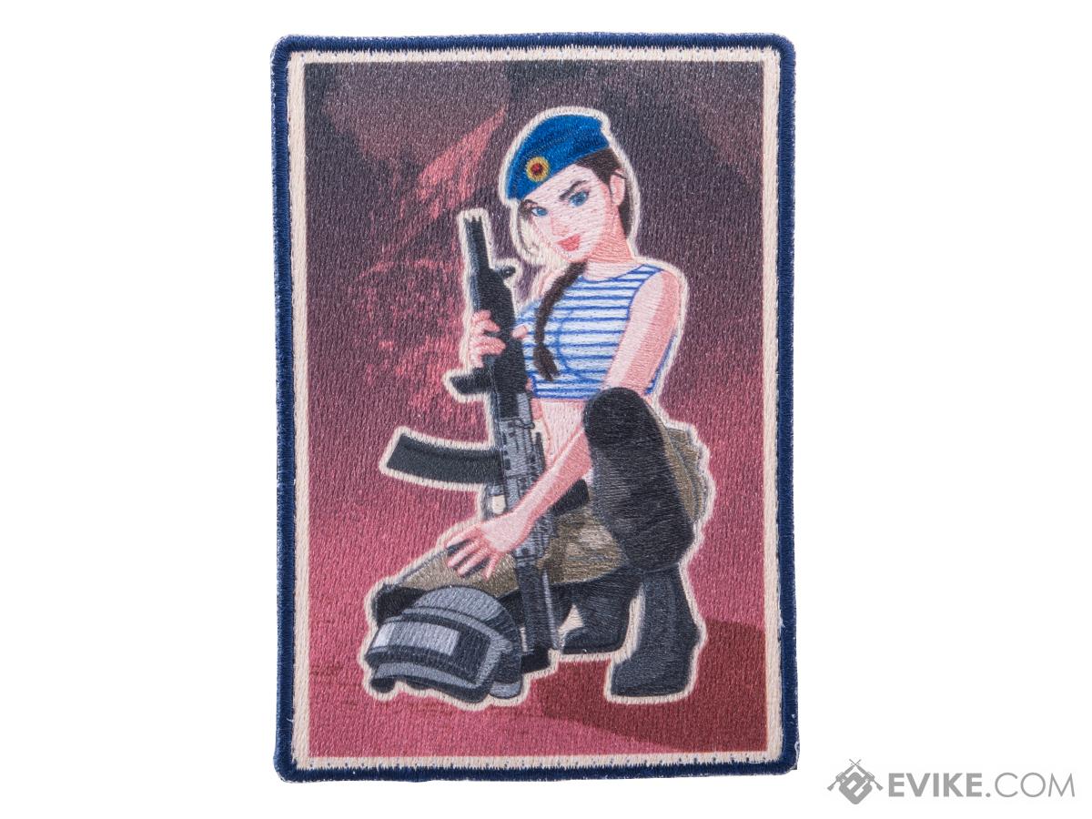 Patch Fiend Modern Pinup Girl Series Embroidered Morale Patch (Model: Russian Spetsnaz)