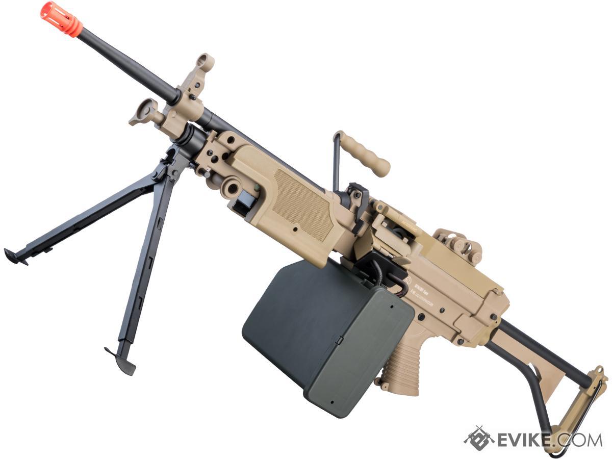 Cybergun FN Licensed Middleweight M249 Airsoft Machine Gun (Version: MK I / Tan)