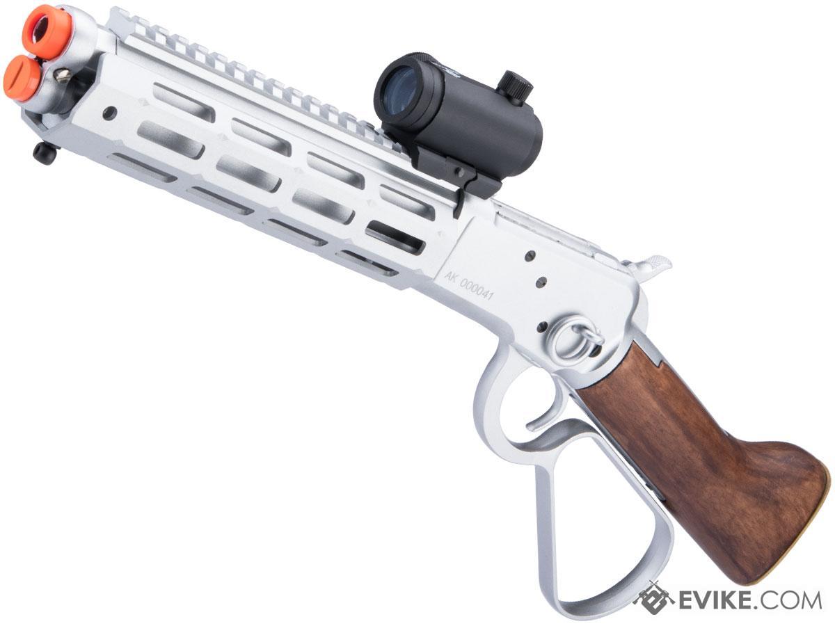 A&K M1873R M-LOK Lever Action Airsoft Gas Rifle (Model: Short / Silver)