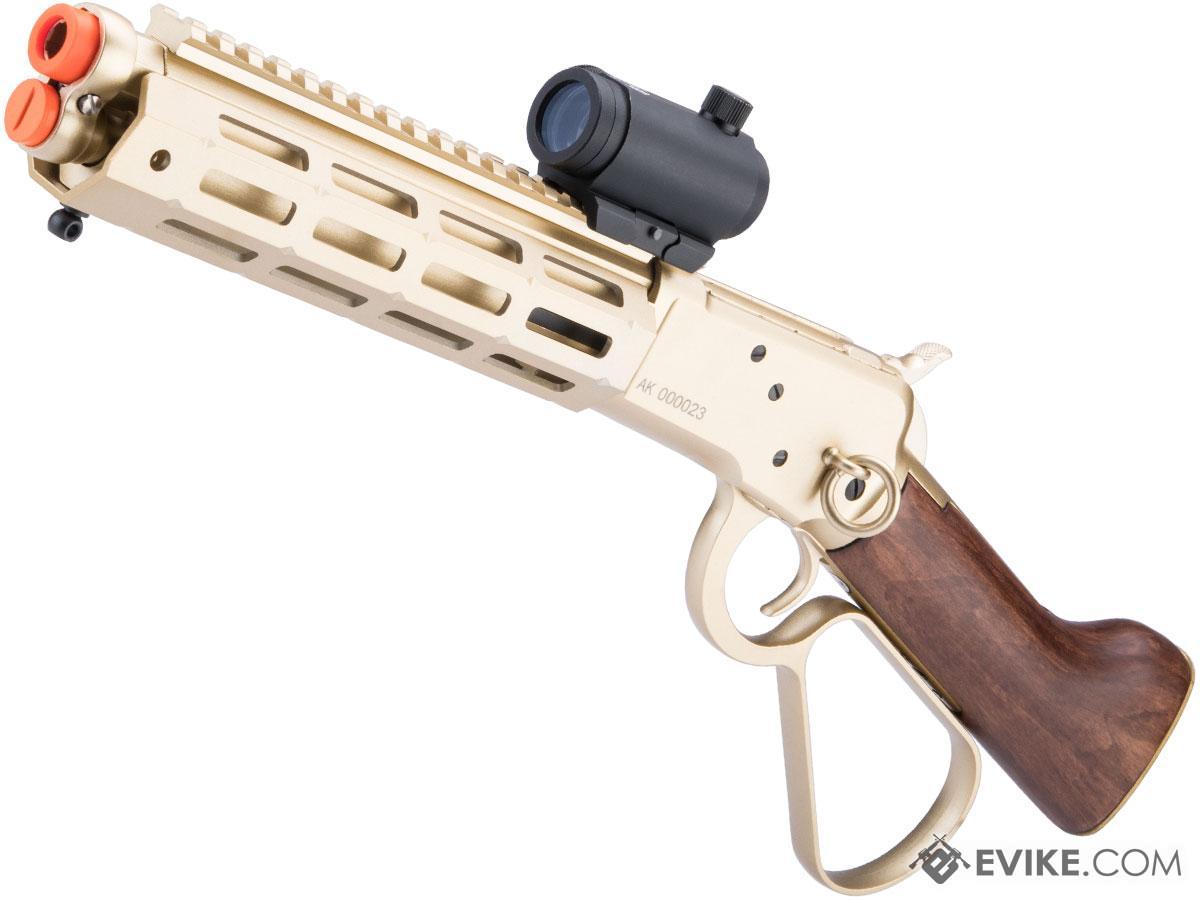 A&K M1873R M-LOK Lever Action Airsoft Gas Rifle (Model: Short / Gold)