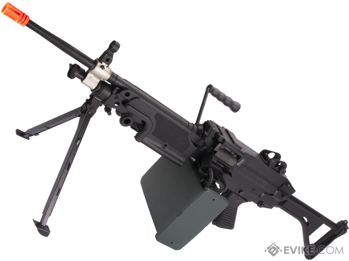 A&K / Cybergun FN Licensed M249 MINIMI SAW Machine Gun w/ Metal Receiver (Model: MK I / Black)