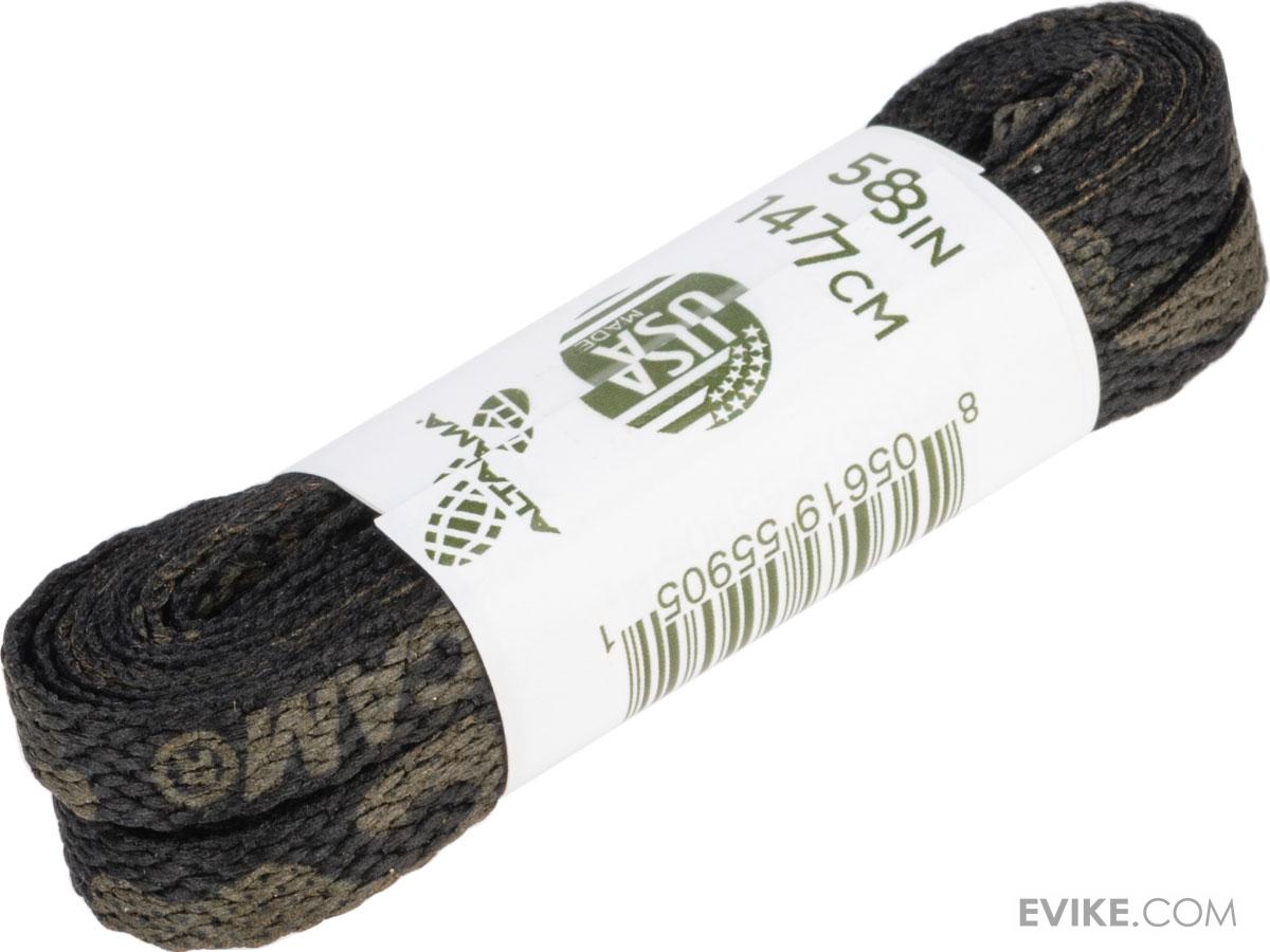 multicam black shoelaces