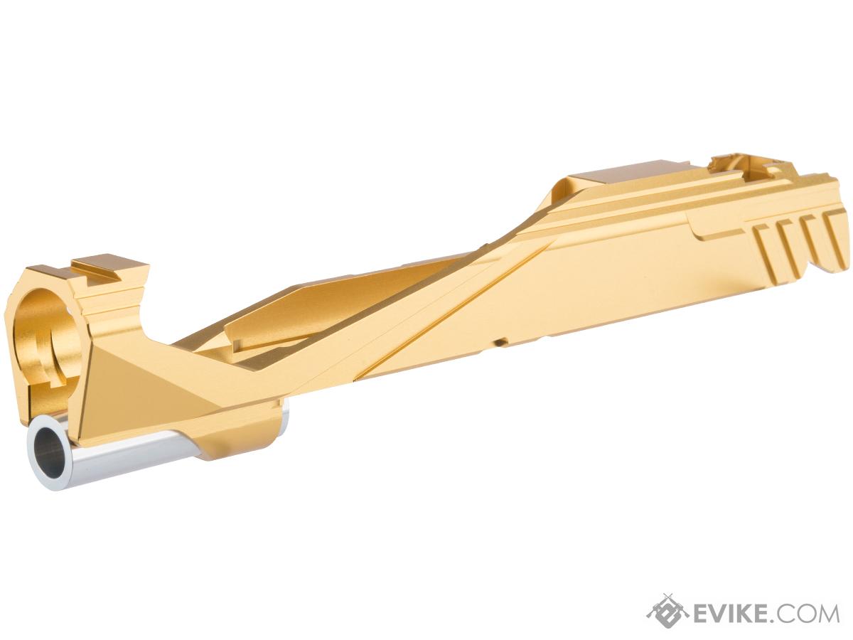 Edge Airsoft Custom CNC Giga Slide for Tokyo Marui Hi-Capa Airsoft Pistols (Color: Gold)