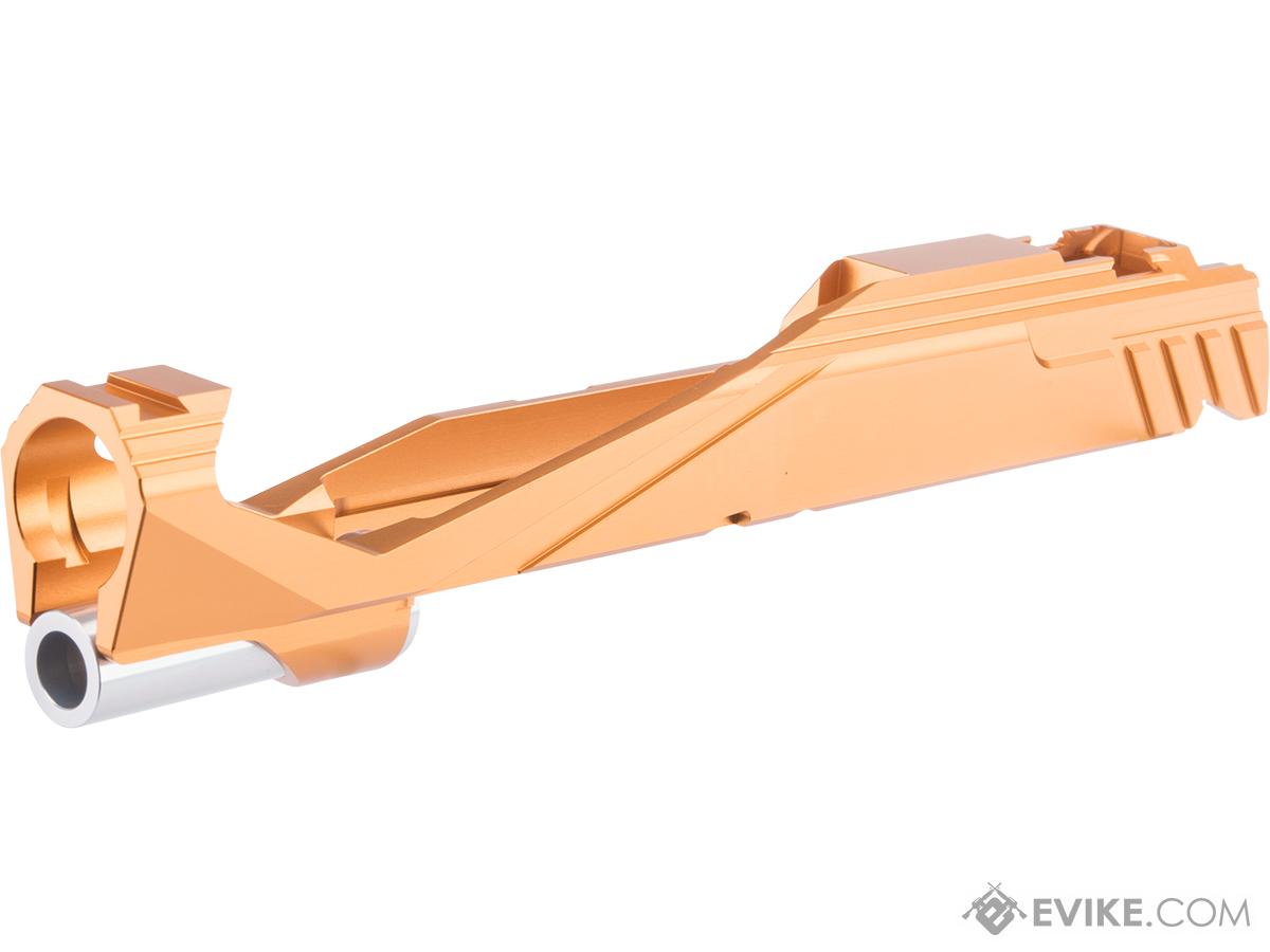 Edge Airsoft Custom CNC Giga Slide for Tokyo Marui Hi-Capa Airsoft Pistols (Color: Orange)