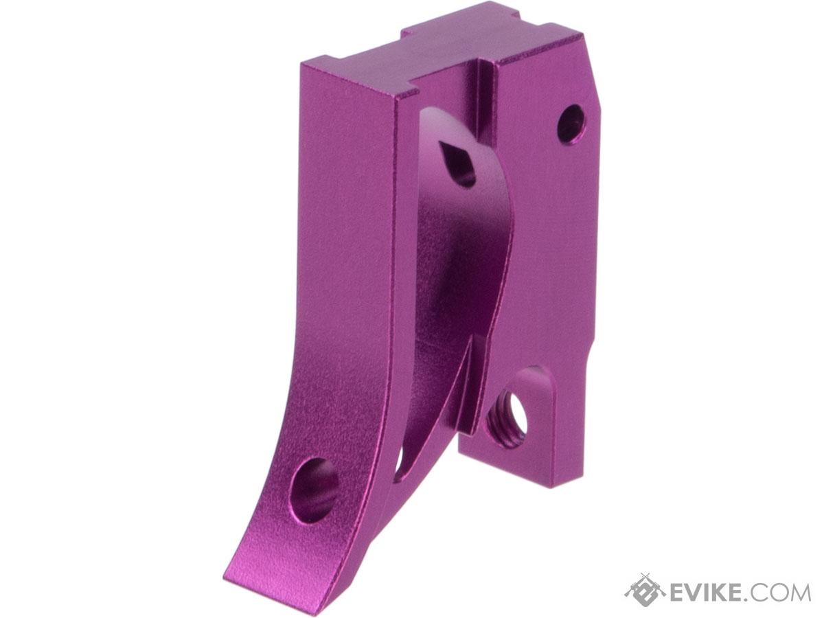 EDGE Airsoft Aluminum Trigger for Hi-CAPA / 1911 Gas Blowback Airsoft Pistols - Type 2 (Color: Purple)