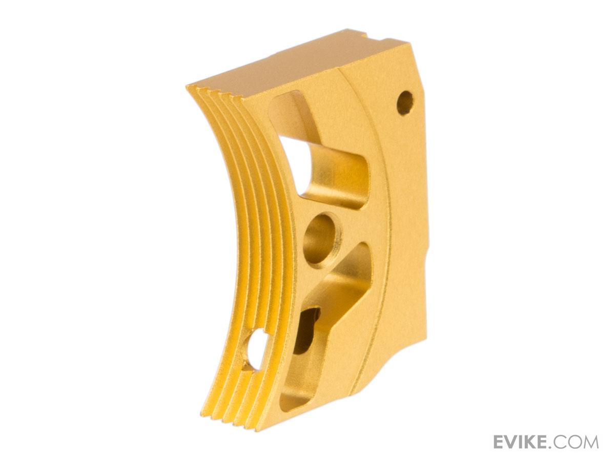 EDGE Airsoft Aluminum Trigger for Hi-CAPA / 1911 Gas Blowback Airsoft Pistols - Type 3 (Color: Gold)