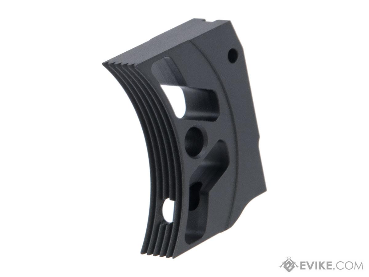 EDGE Airsoft Aluminum Trigger for Hi-CAPA / 1911 Gas Blowback Airsoft Pistols - Type 3 (Color: Black)