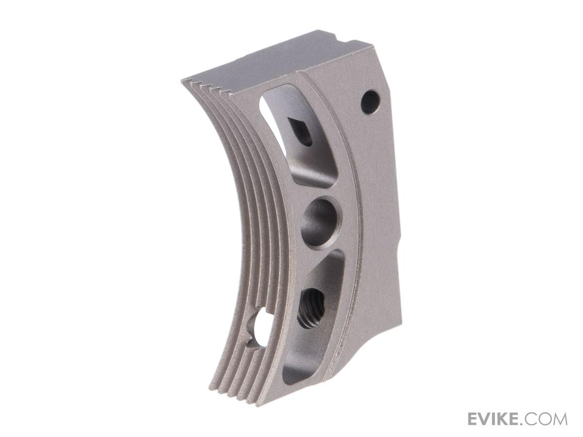 EDGE Airsoft Aluminum Trigger for Hi-CAPA / 1911 Gas Blowback Airsoft Pistols - Type 4 (Color: Grey)