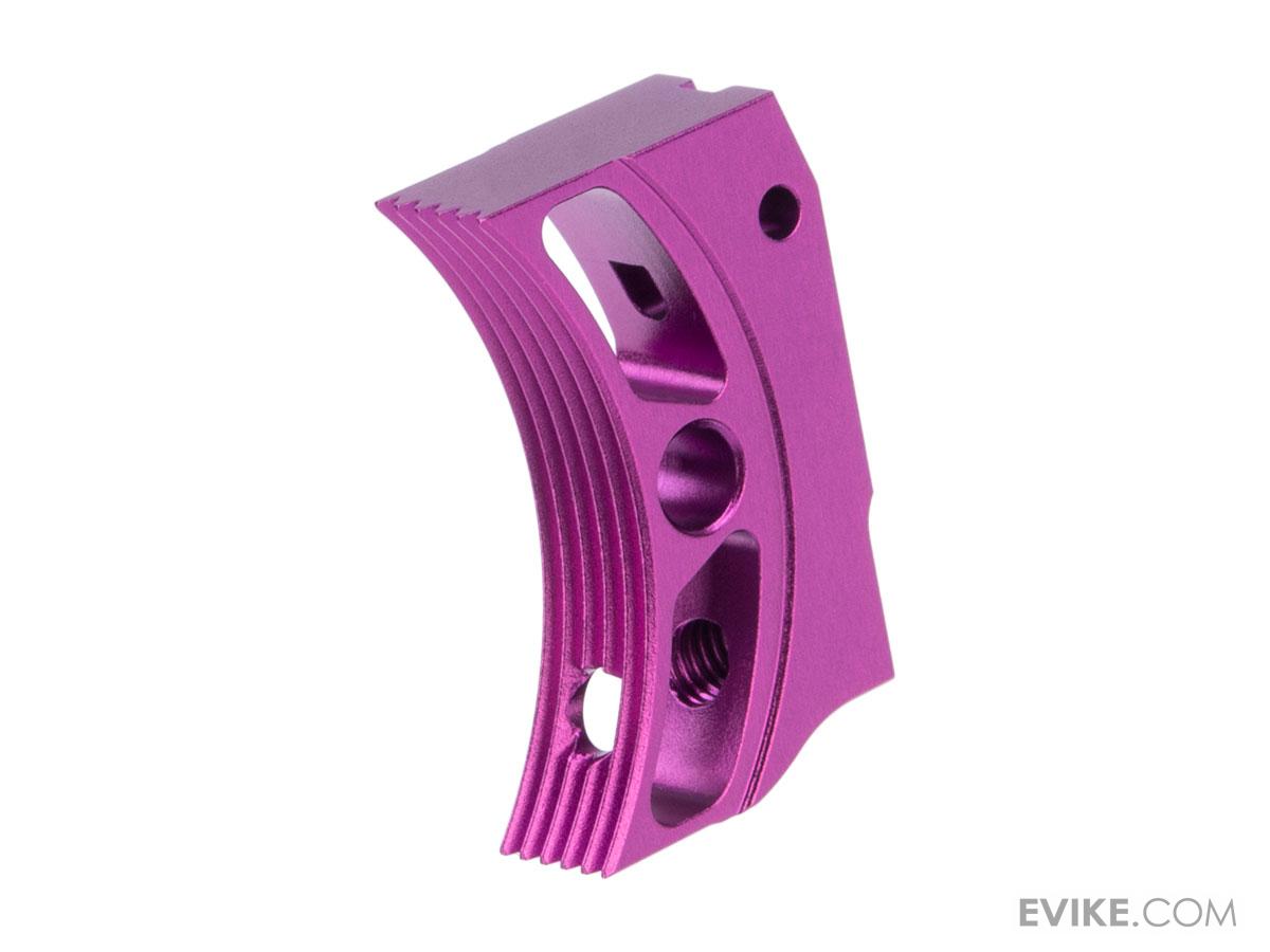 EDGE Airsoft Aluminum Trigger for Hi-CAPA / 1911 Gas Blowback Airsoft Pistols - Type 4 (Color: Purple)