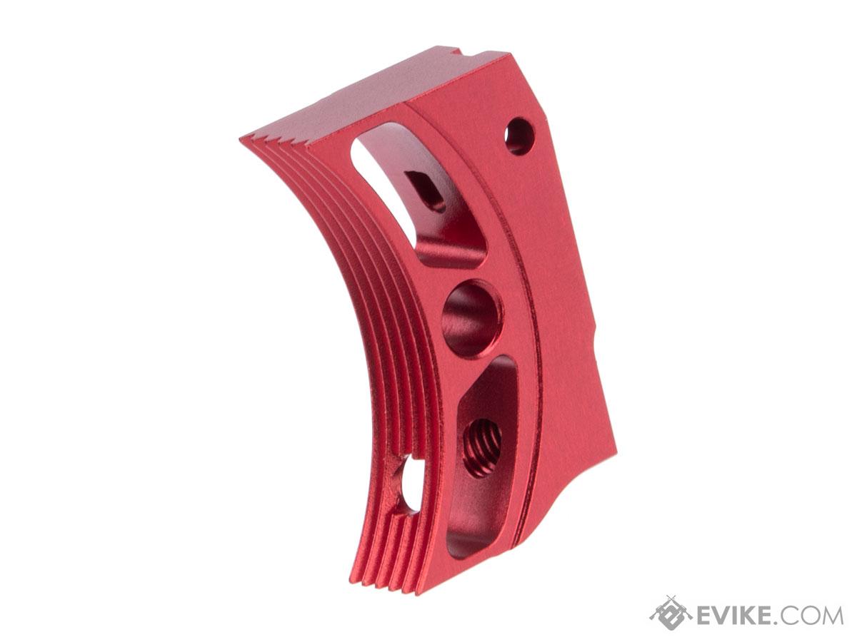 EDGE Airsoft Aluminum Trigger for Hi-CAPA / 1911 Gas Blowback Airsoft Pistols - Type 4 (Color: Red)