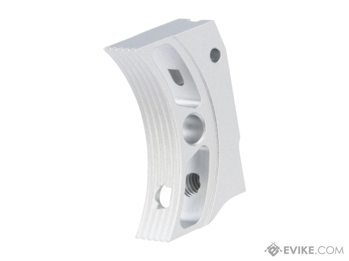EDGE Airsoft Aluminum Trigger for Hi-CAPA / 1911 Gas Blowback Airsoft Pistols - Type 4 (Color: Silver)