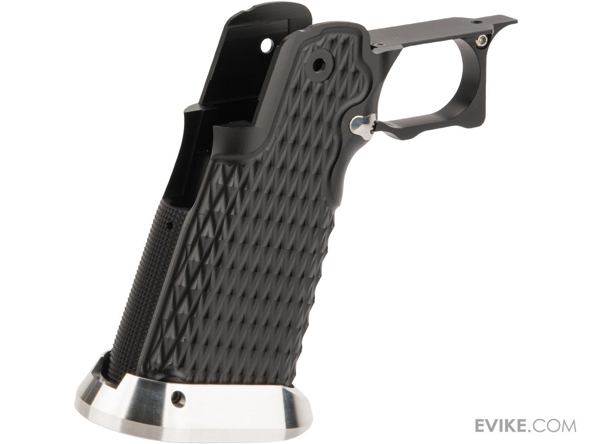 Airsoft Masterpiece Aluminum Grip Type 9 for Tokyo Marui HiCapa Airsoft Pistols (Color Black