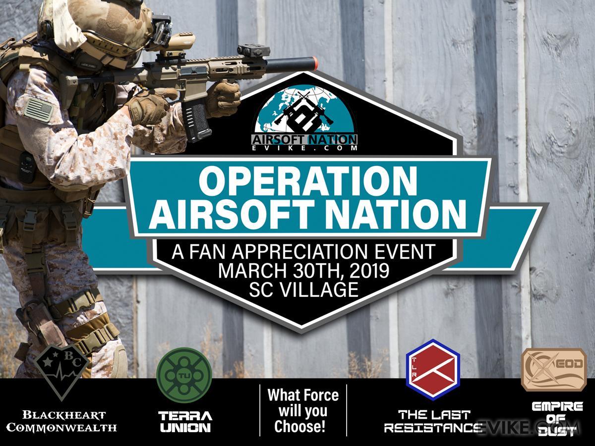 Operation Airsoft Nation Fan Appreciation Game SC Village, March