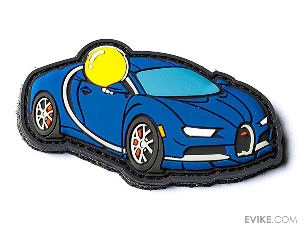 Aprilla Design PVC IFF Hook & Loop Automotive Series Patch (Model: Bugatti Blue)