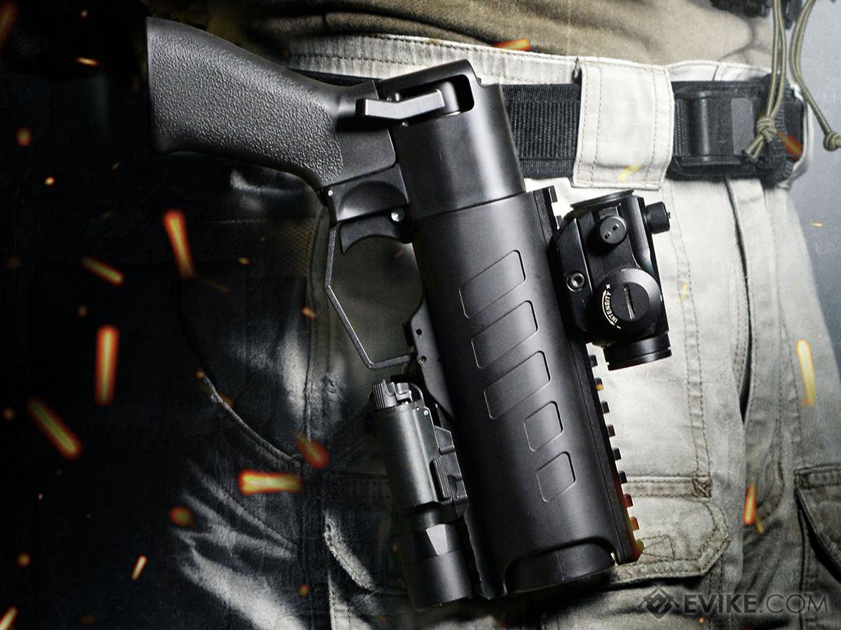 APS THOR PowerUp 40mm Airsoft Grenade Launcher Pistol w/ Quick Detach Belt Loop (Model: Launcher Only)