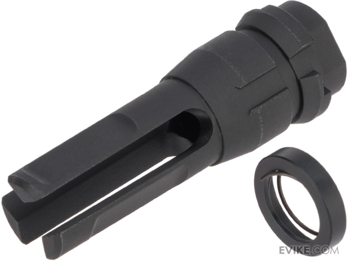 APS Metal 3 Prong Flash Hider for 14mm Negative Threaded Outer Barrels