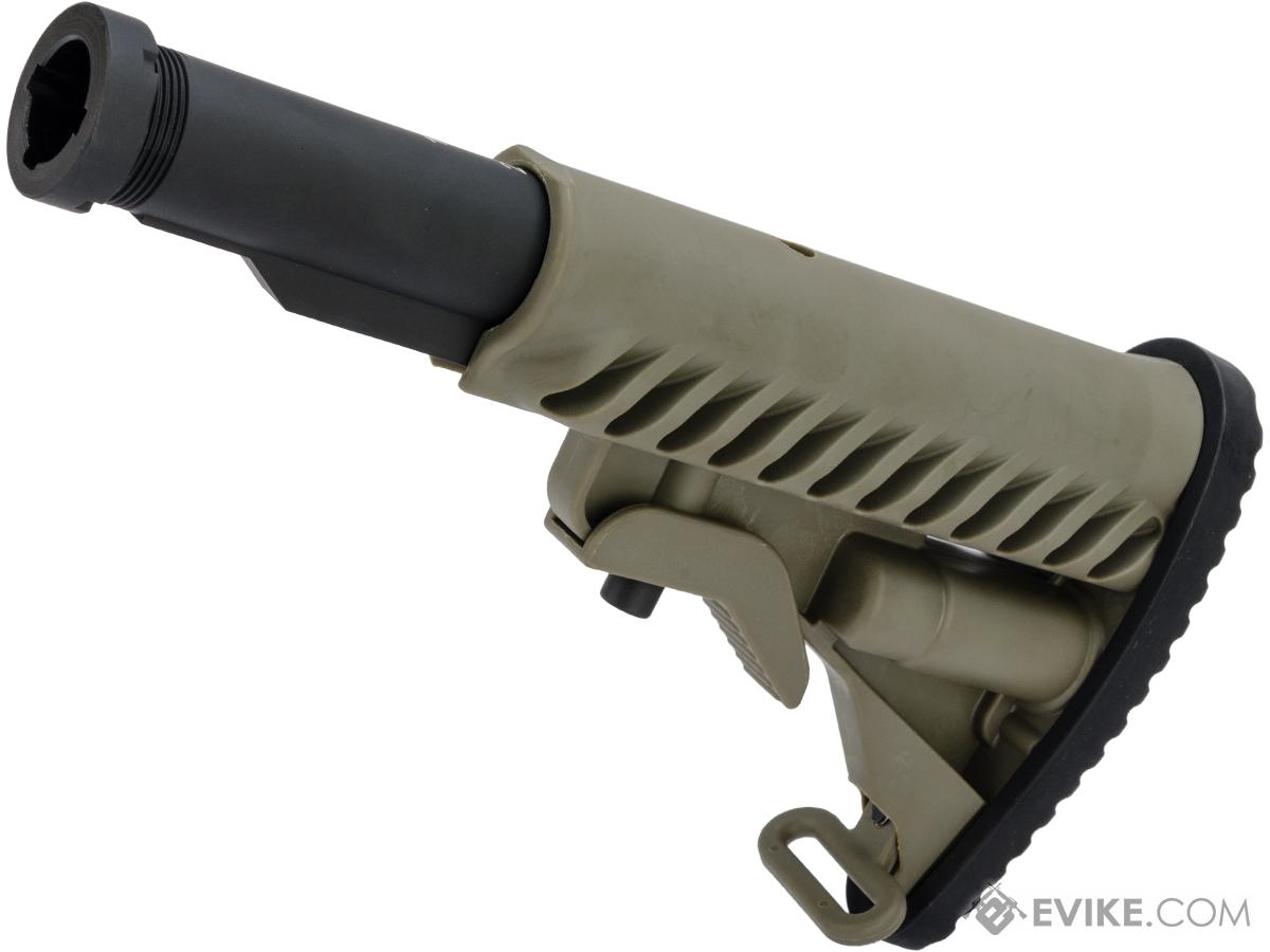 APS 556 Type Retractable Stock with 5 Position Metal Tube (Color: OD Green)