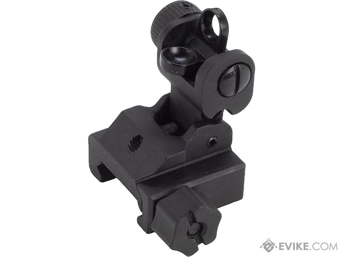 APS Battle Type QD Folding Rear Sight for Airsoft AEG